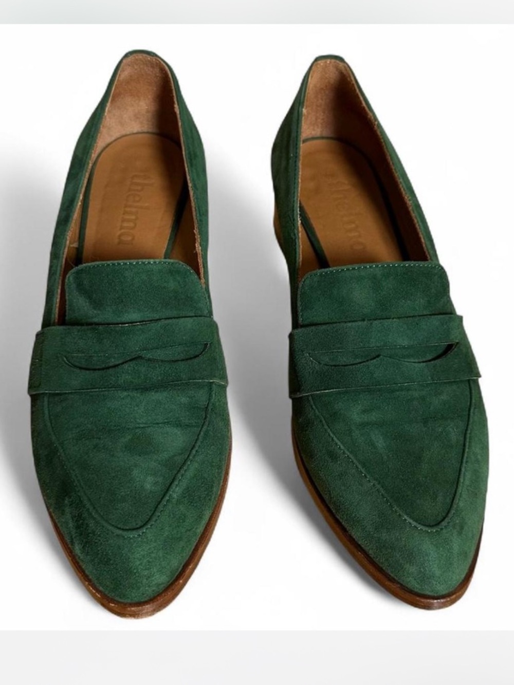 💜 Thelma Penny Loafers - Green (38) - Picture 2 of 7